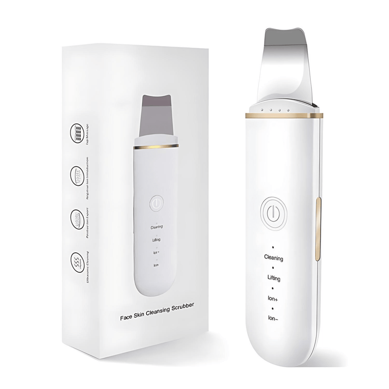 Esfoliador LumiDerma Ultrassônico de Pele: Removedor de Cravos e Limpador Facial com Cavitação